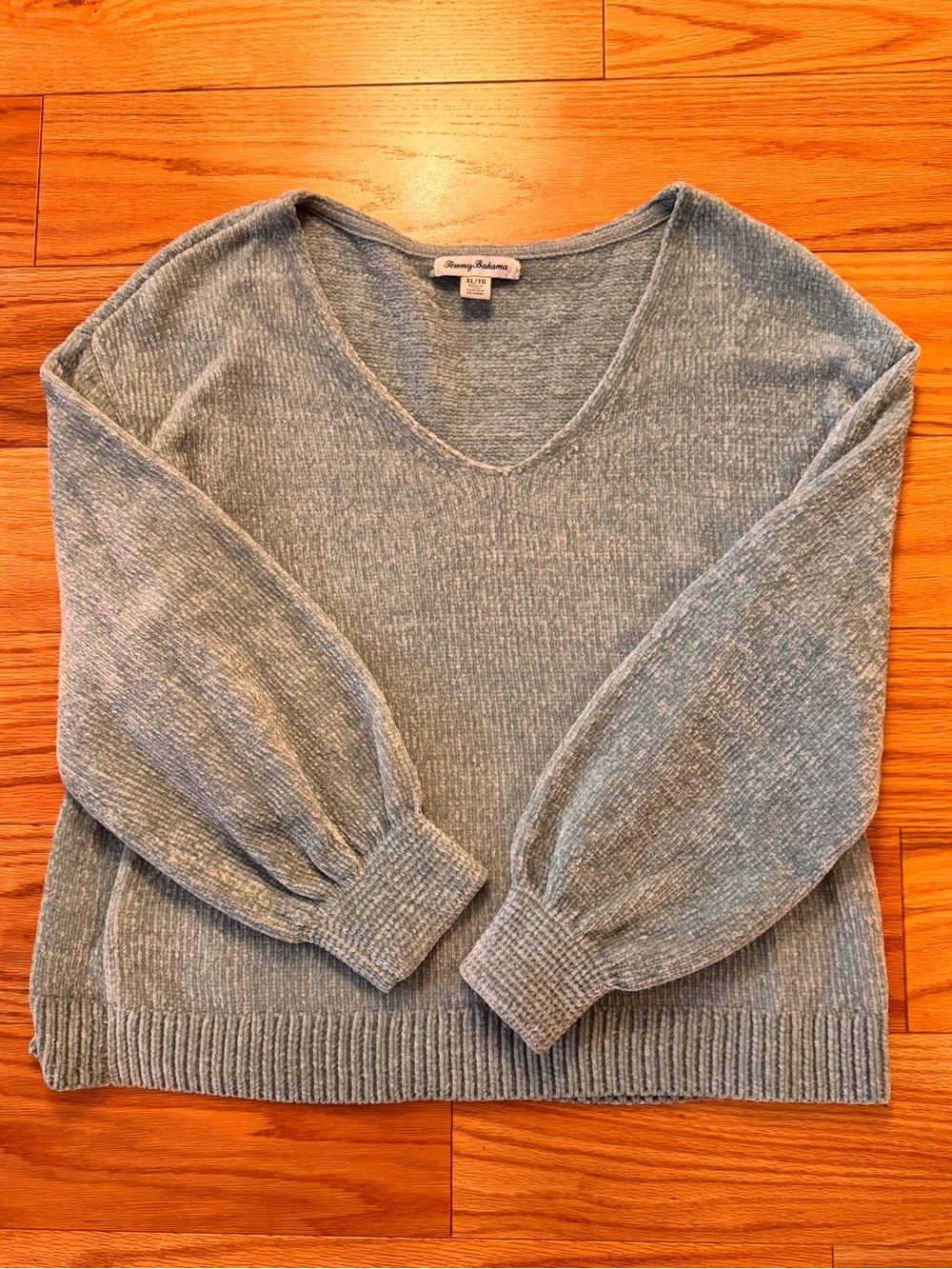 Tommy Bahama Blue V-Neck Sweater